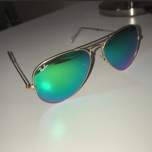 Ray-Ban Sunglasses Aviator Flash Lenses